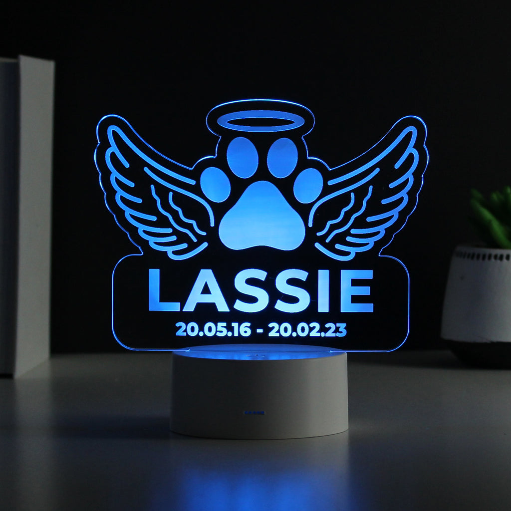 Personalised Pet Memorial LED Light