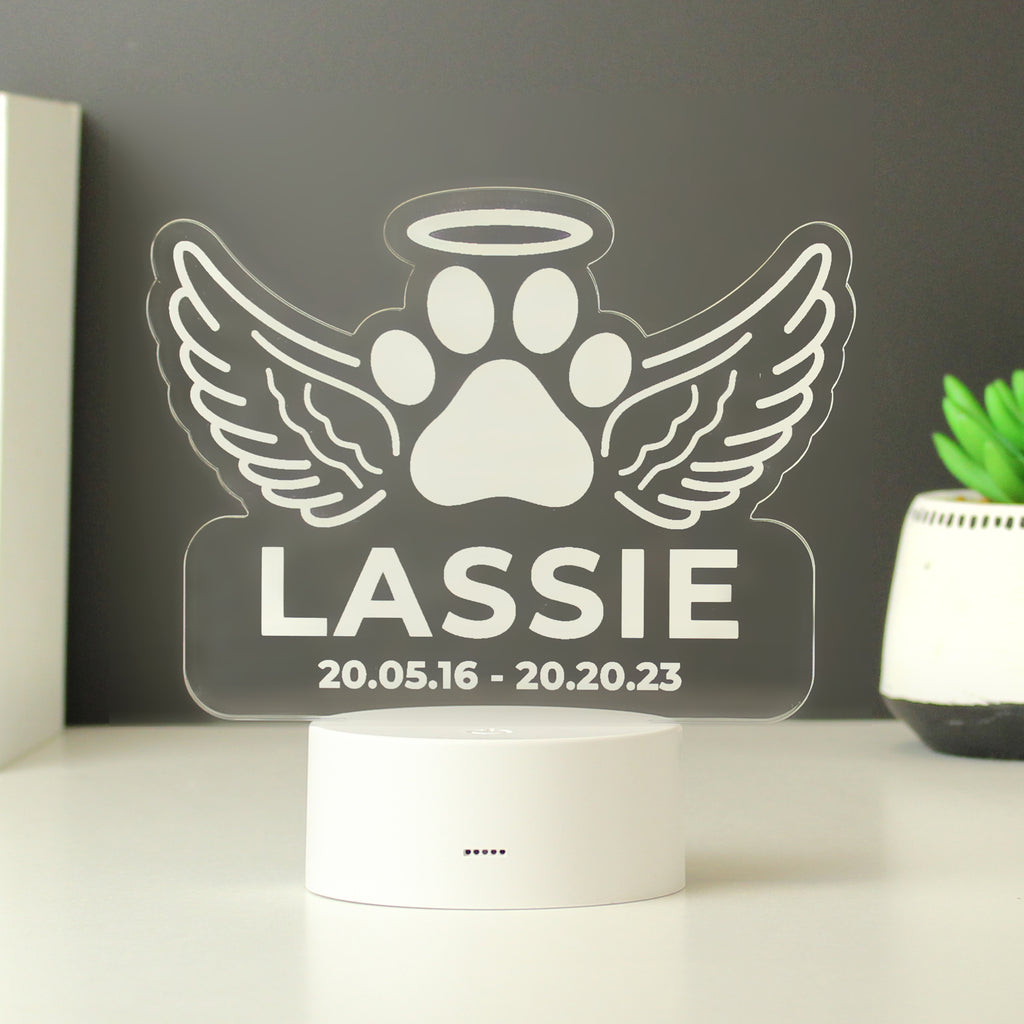 Personalised Pet Memorial LED Light