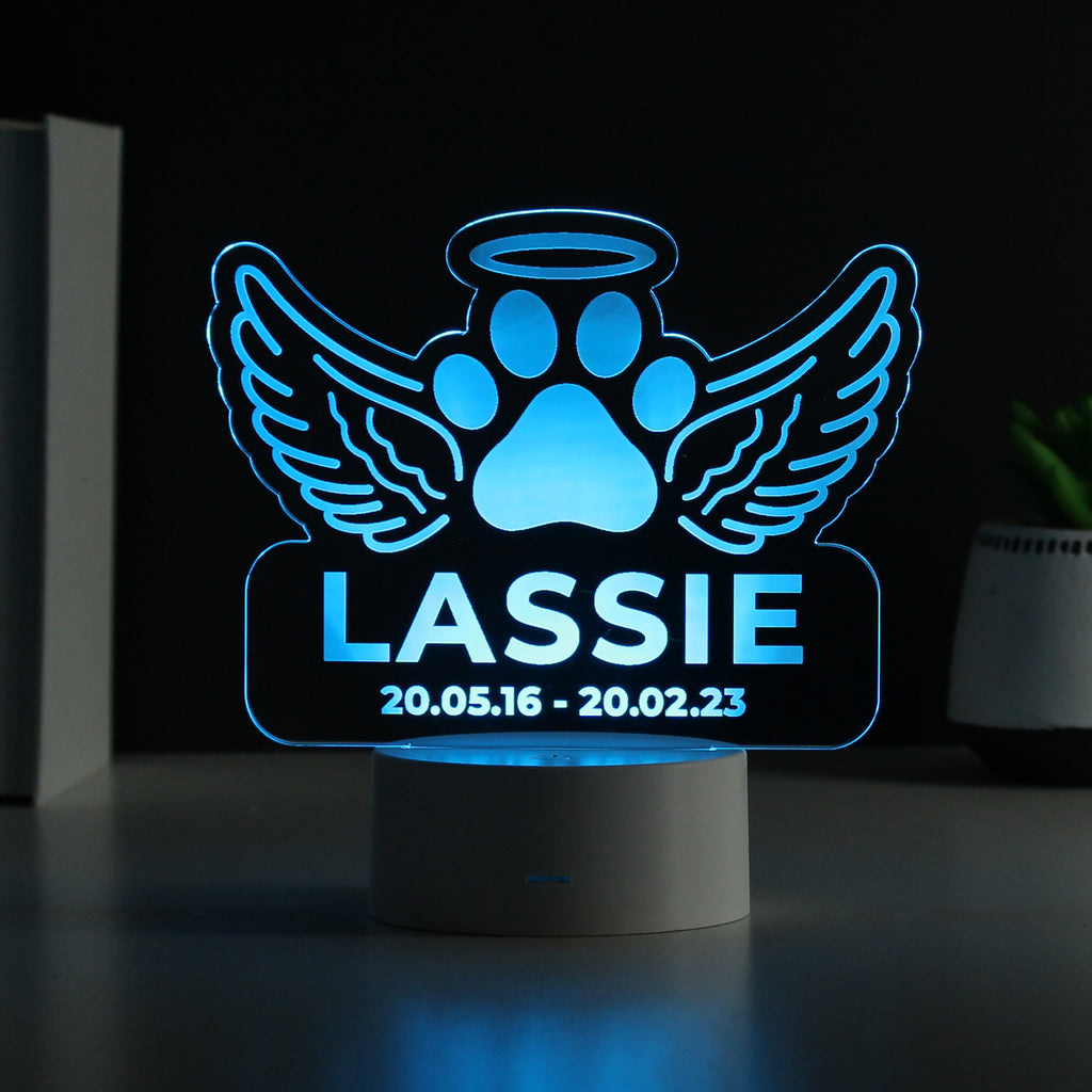 Personalised Pet Memorial LED Light