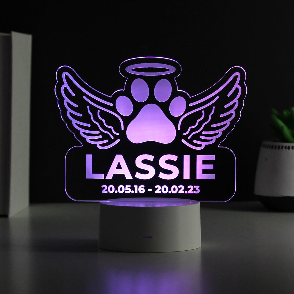Personalised Pet Memorial LED Light