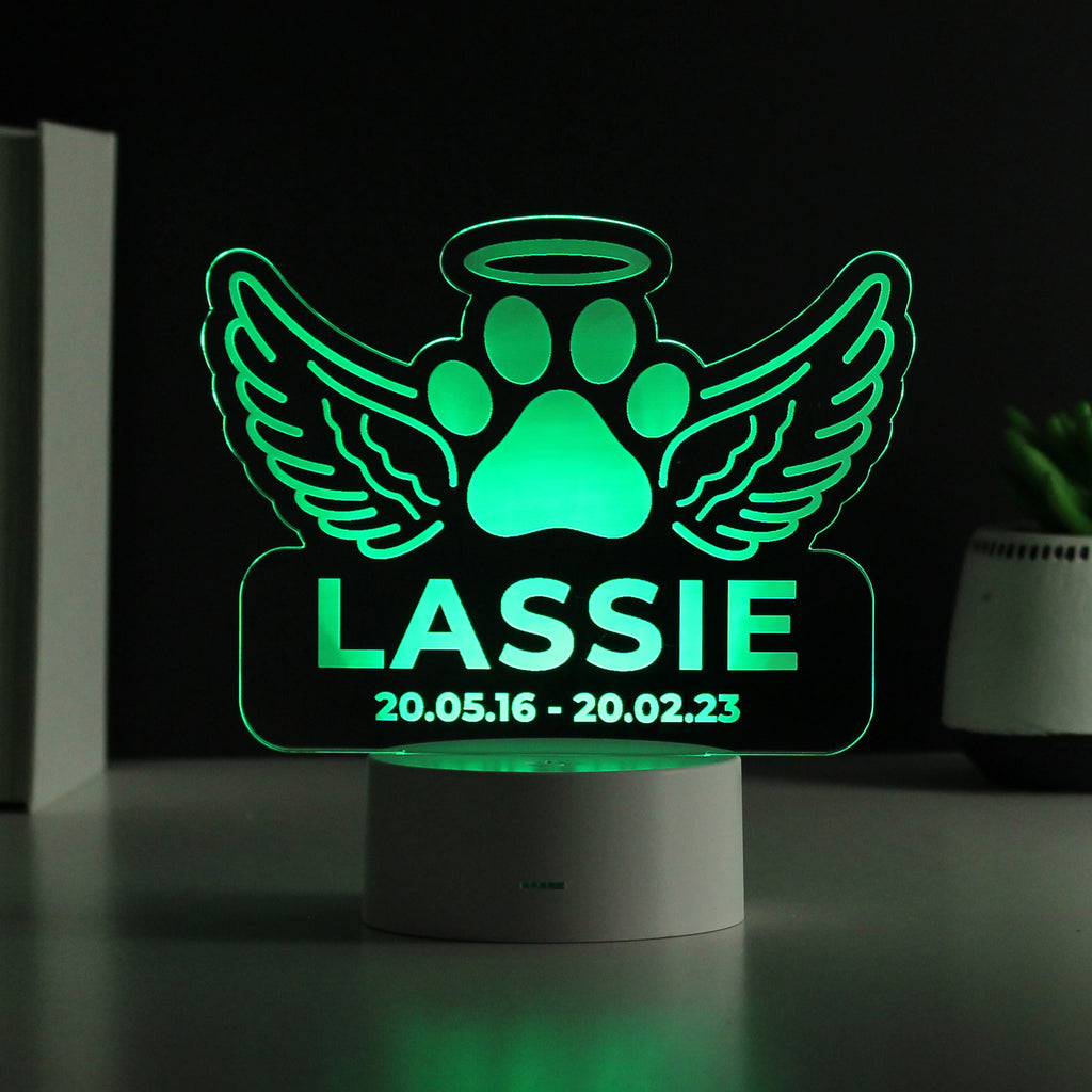 Personalised Pet Memorial LED Light