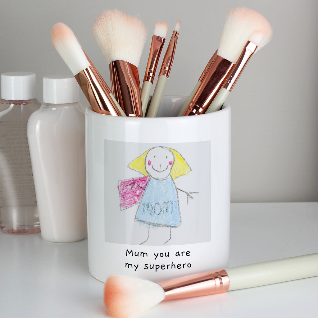 Personalised Childrens Drawing Photo Upload Storage Pot