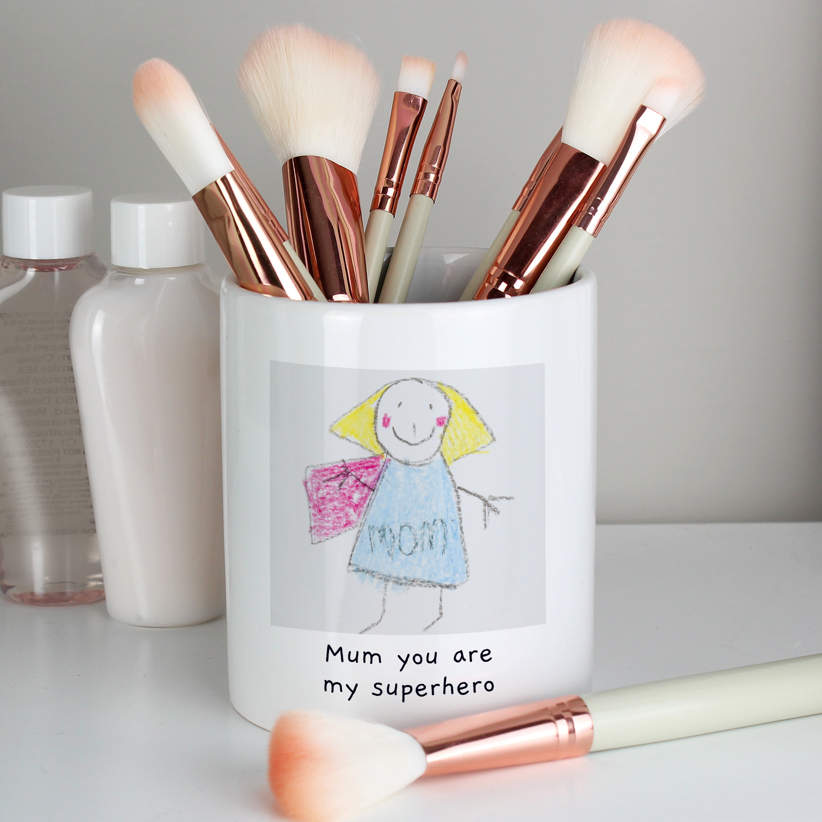 Personalised Childrens Drawing Photo Upload Storage Pot