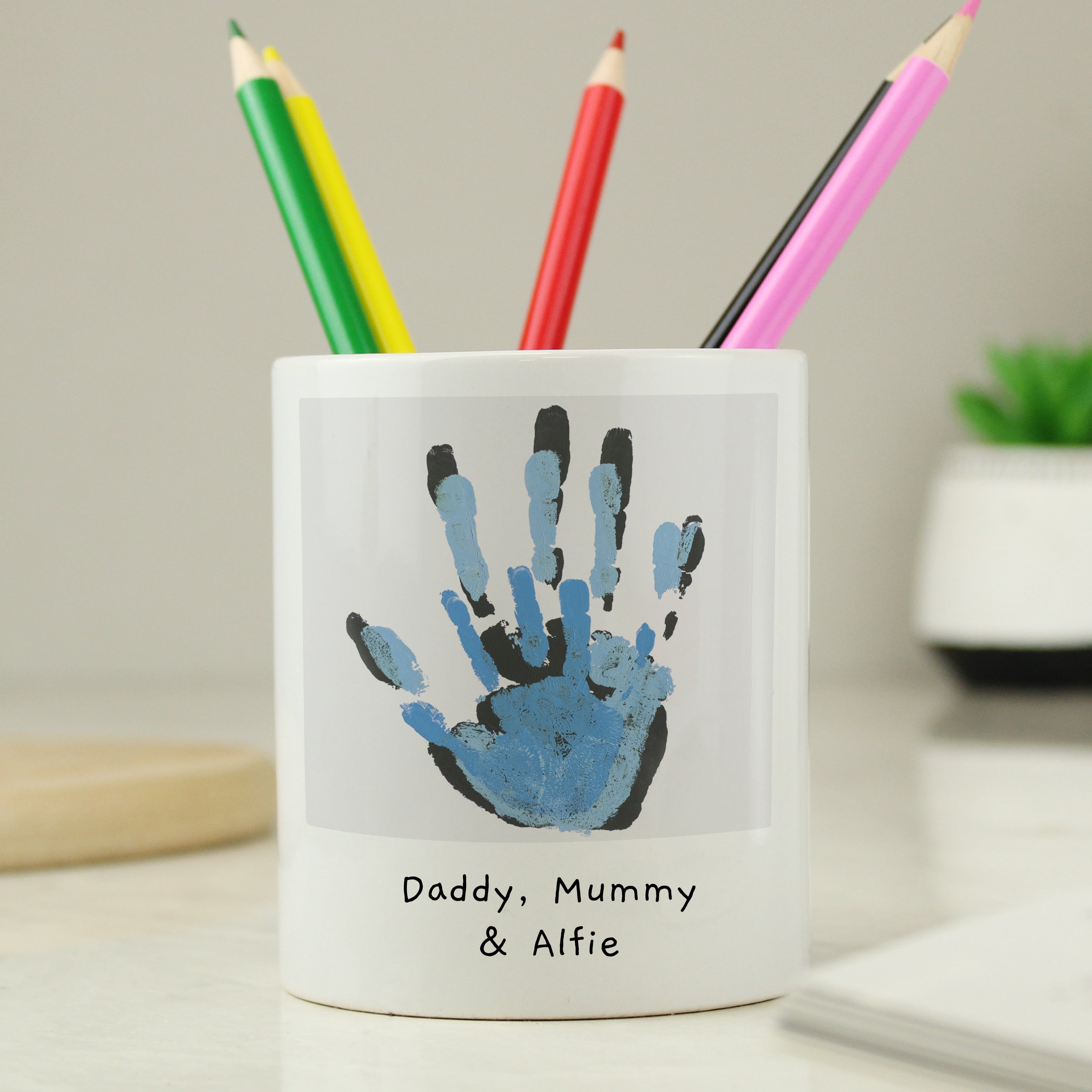 Personalised Childrens Drawing Photo Upload Storage Pot