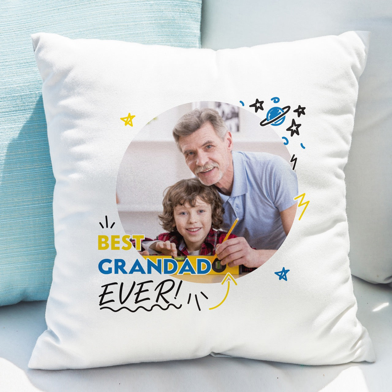Personalised Best Ever Photo Upload Cushion