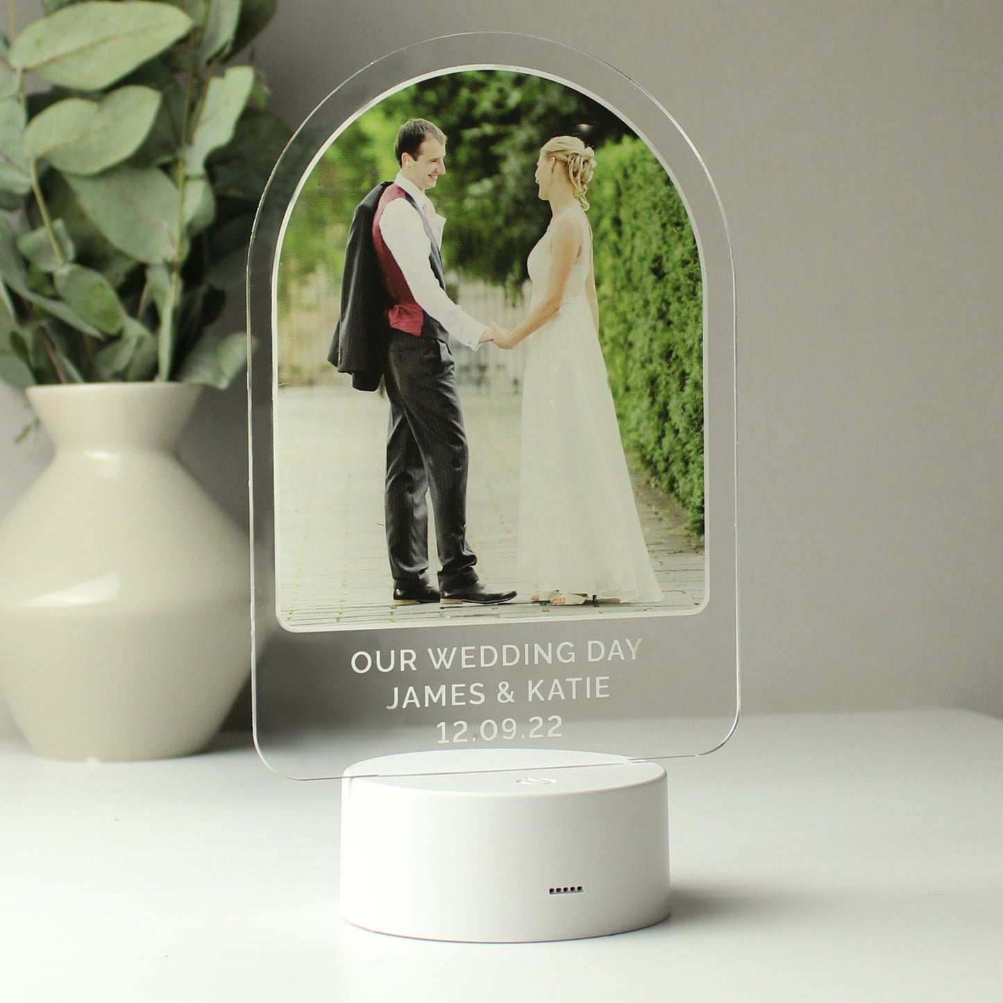 Personalised Free Text Photo Upload LED Colour Changing Light