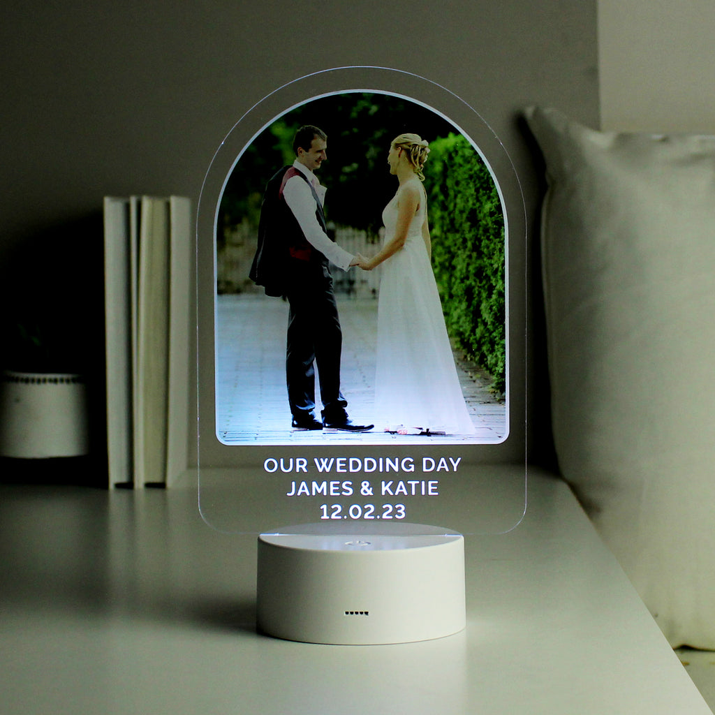 Personalised Free Text Photo Upload LED Colour Changing Light