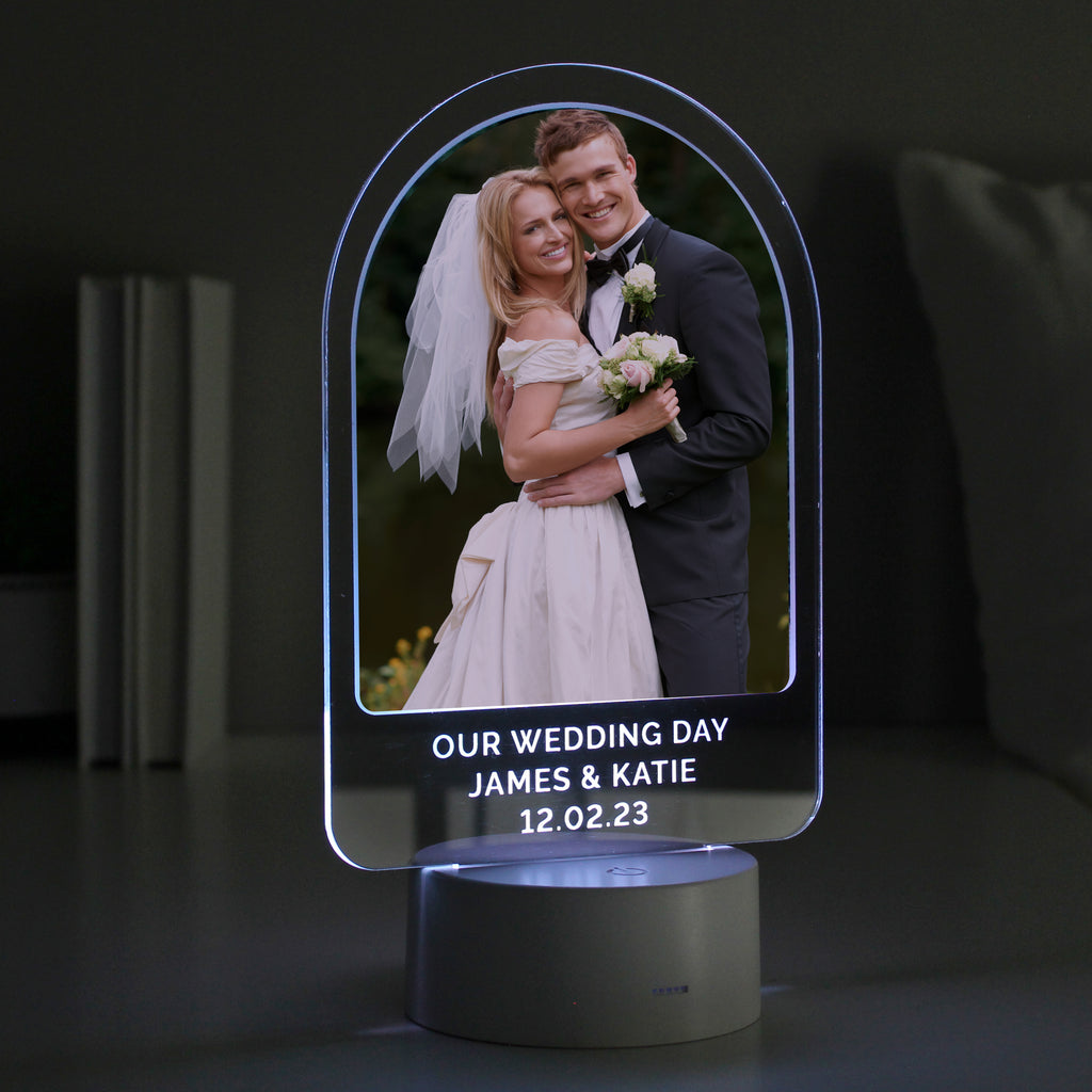 Personalised Free Text Photo Upload LED Colour Changing Light