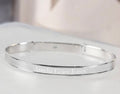 Personalised Sterling Silver Childs Expanding Diamante Star Bracelet