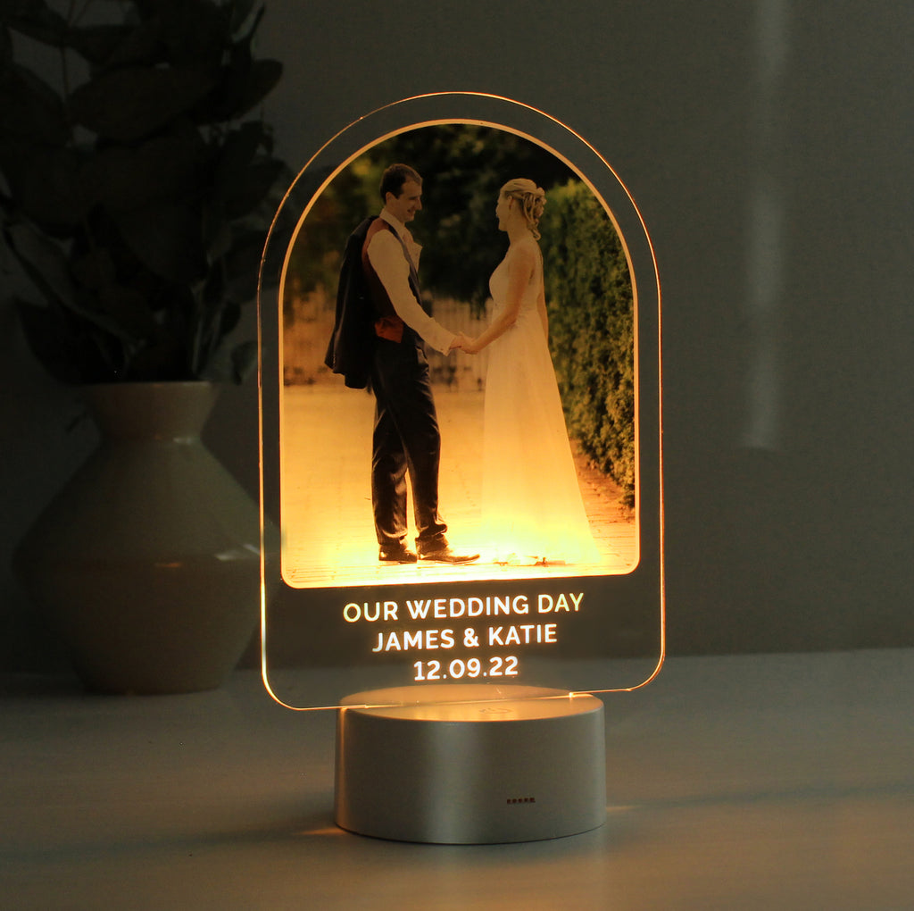 Personalised Free Text Photo Upload LED Colour Changing Light