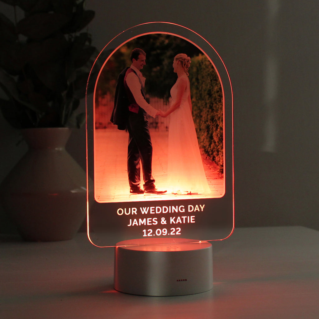 Personalised Free Text Photo Upload LED Colour Changing Light