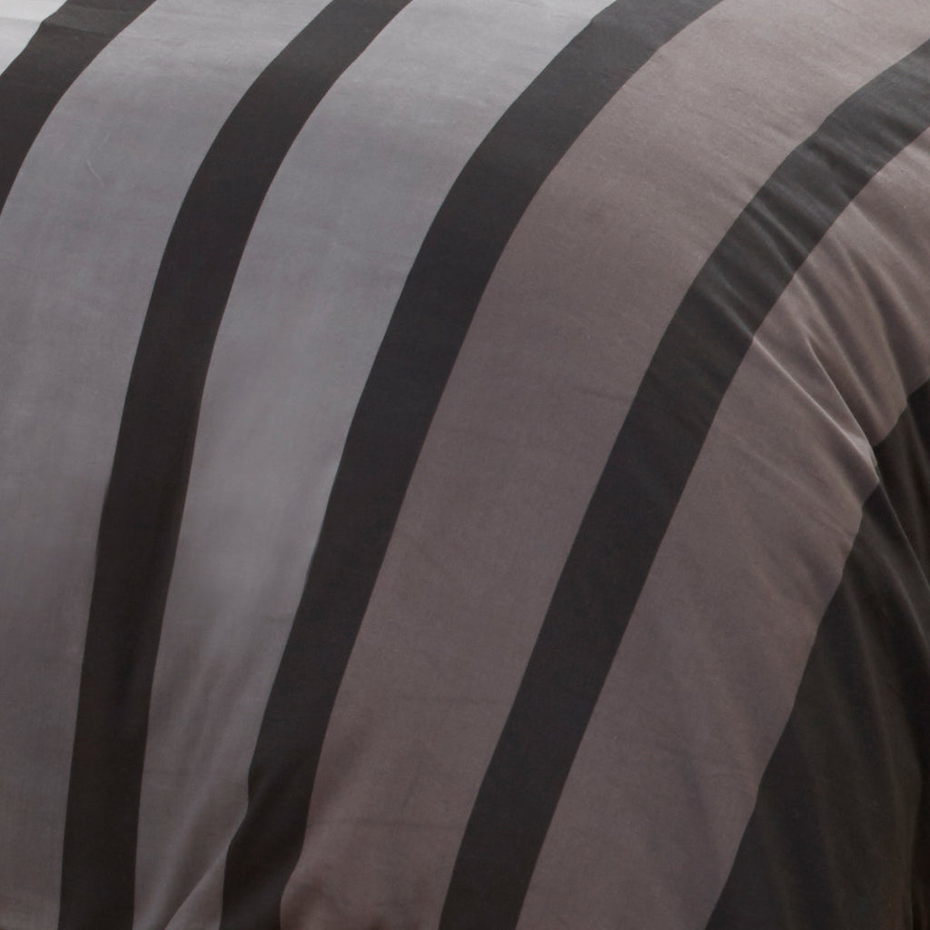 Soho Stripe Bedding - Black/Grey