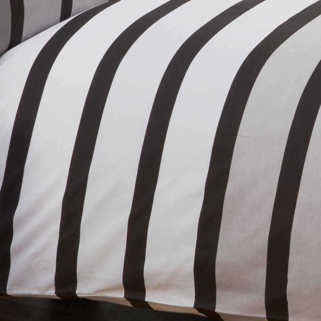 Soho Stripe Bedding - Black/Grey