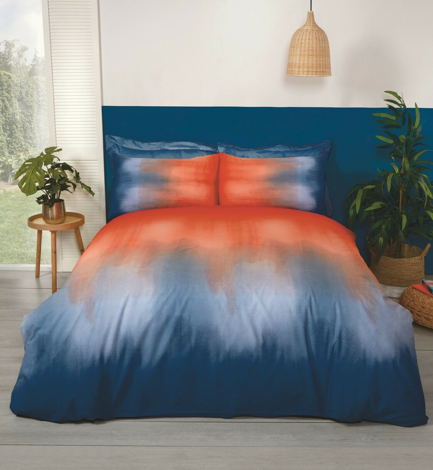 Ombre Duvet Set - Red Or Spice