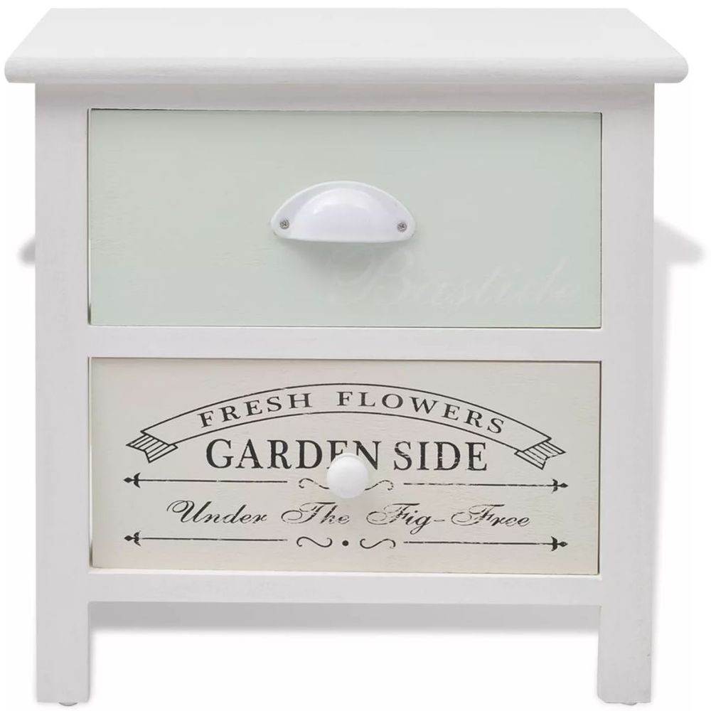 French Bedside Cabinets 2 pcs Wood