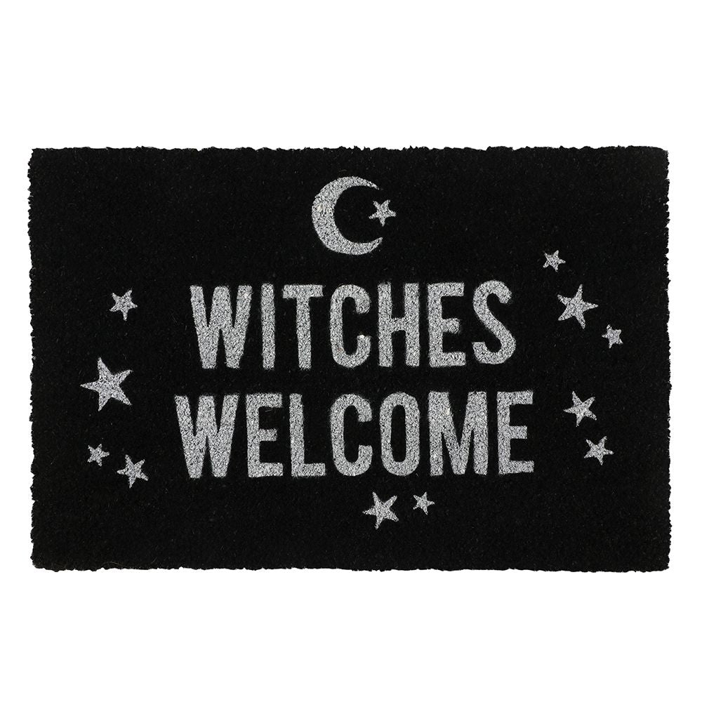 Witches Welcome Doormat - Black